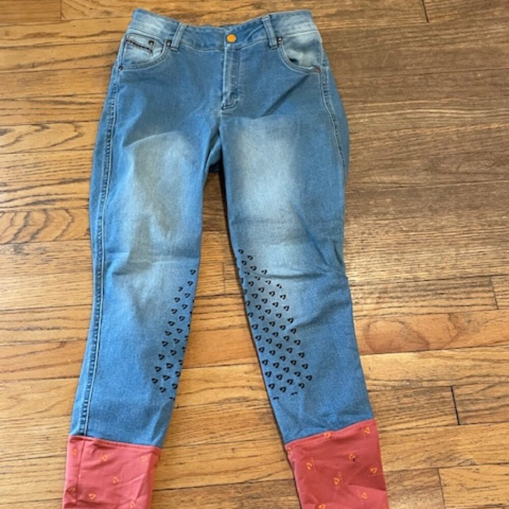 Aubrion (a brand of Shires Equestrian) Ladies Putney Denim Breeches - Size 28R